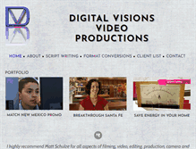 Tablet Screenshot of digitalvisionsvideo.com